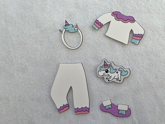 Dicey Dress Up : Unicorn Fiesta (Outfit Only)